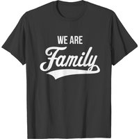 We Are Family Men's T-Shirt in Black — Mens T Shirts