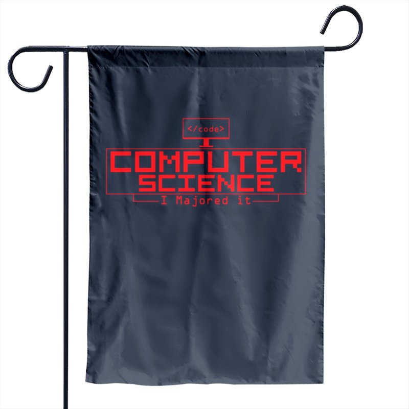Computer Science Red Garden Flag for Garden Decor — Decorative Flags