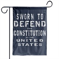 Drapeau de jardin "Sworn To Defend The Constitution Of The Us — Drapeaux décoratifs