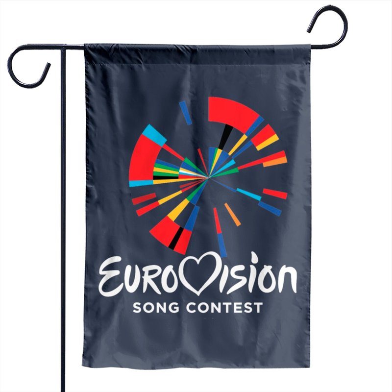 Drapeau de jardin avec logo de l'Eurovision — Drapeaux décoratifs