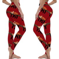 Leggings Panda Rouge pour Femmes