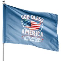 Drapeaux de Maison Except California Sucks - Impression Double Face
