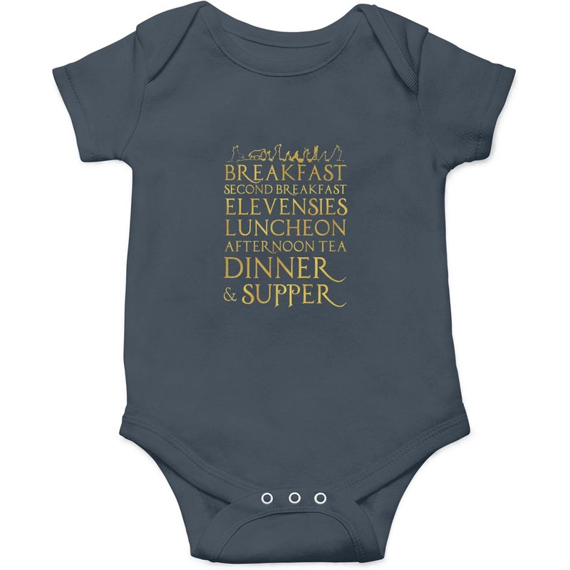 Lord Of The Rings Breakfast Second Breakfast Onesie — Baby Onesies