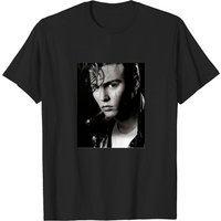 T-shirt classique Johnny Depp Draw pour hommes