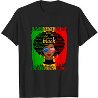 T-shirt Afro Mélanine pour Femmes - Juneteenth est mon Jour d'Indépendance — T-shirts pour hommes