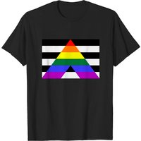 Straight Ally Pride Flag Essential T-Shirt for Men — Mens T Shirts
