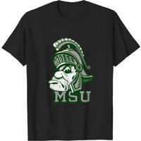 T-shirt Vintage Michigan Sparty Mascotte Spartan pour hommes