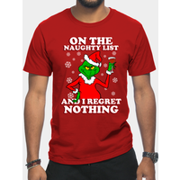 Grinch Naughty List Men's T-Shirt — Mens T Shirts