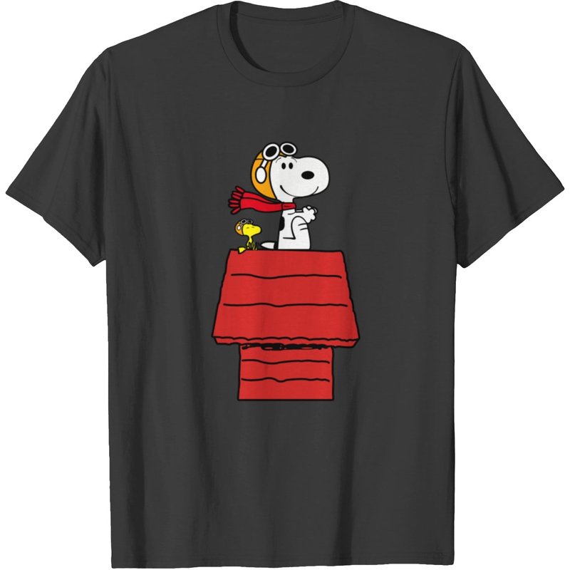 T-shirt Snoopy Pilote Avion — T-shirts pour hommes