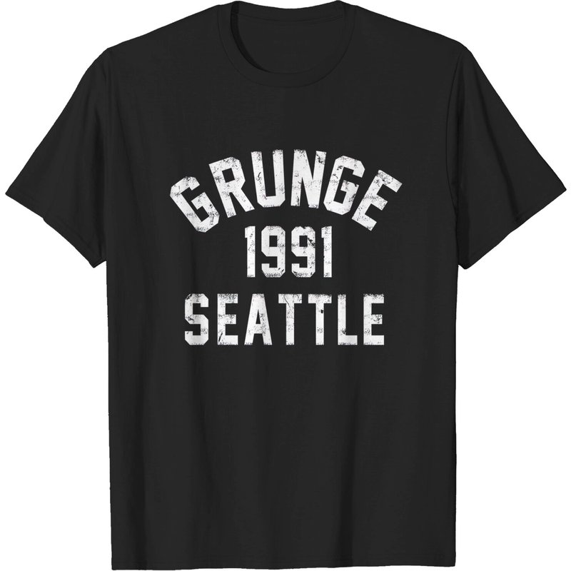 T-shirt pour hommes 1991 Grunge Seattle en noir