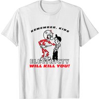 T-shirt Humor Electricity Kills pour hommes — T-shirts pour hommes