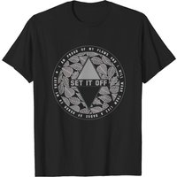 T-shirt Set It Off Band pour hommes en noir