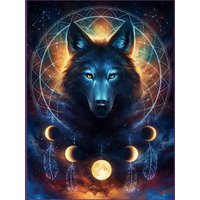 Dreamcatcher Wolf Men's T-Shirt — Mens T Shirts