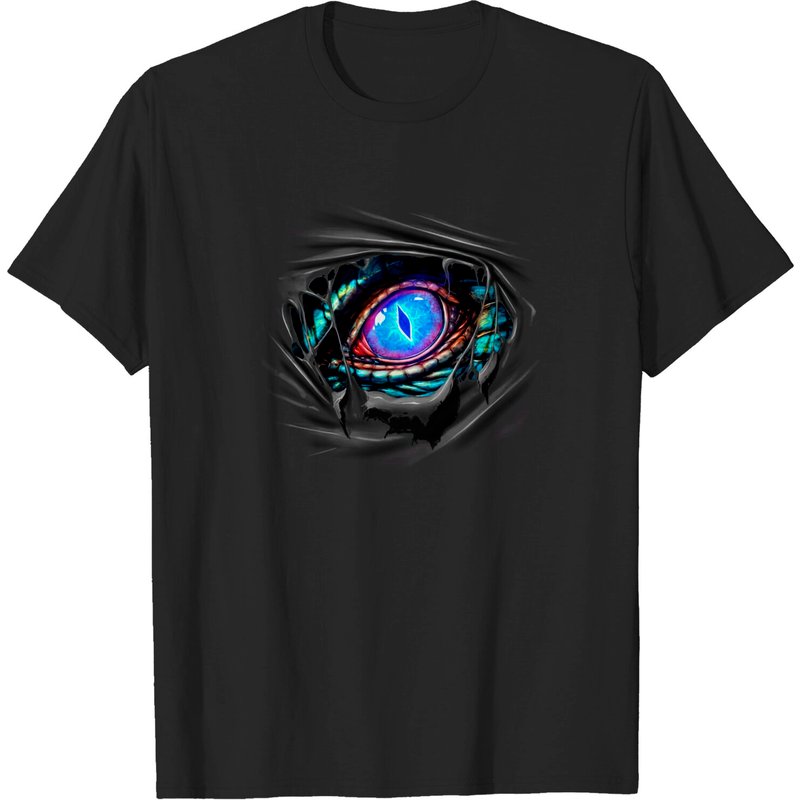 T-shirt Dragon's Eye Blue - Dragon pour hommes — T-shirts pour hommes