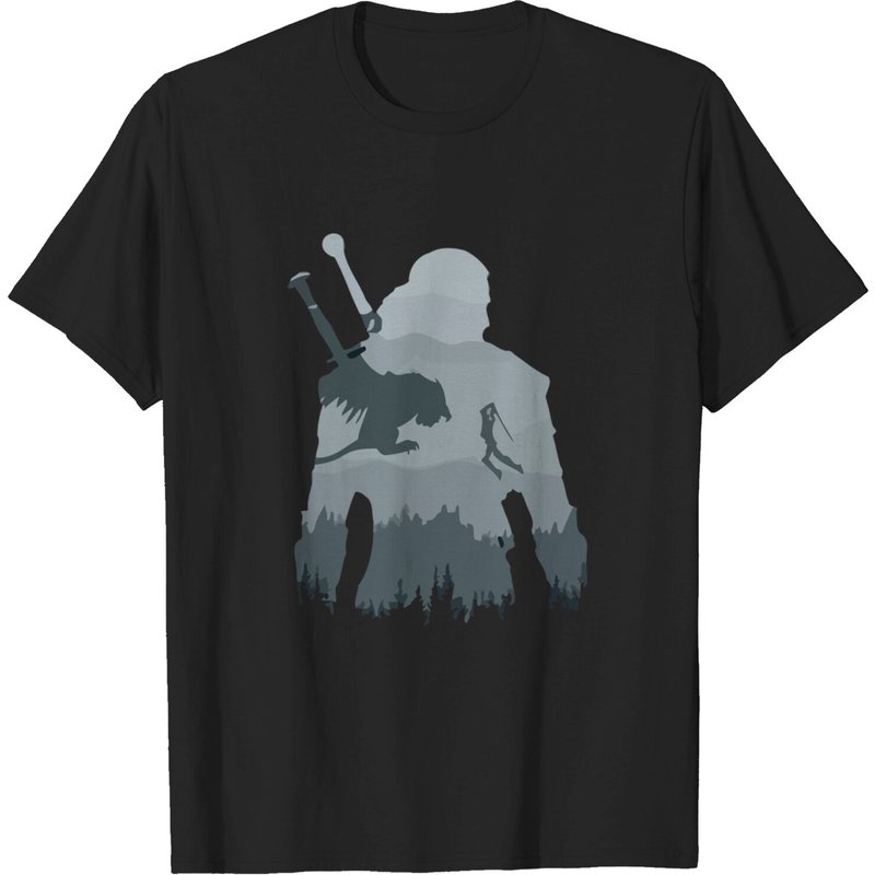 T-shirt Noir pour Hommes The Witcher — T-shirts pour hommes