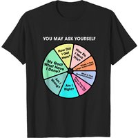You May Ask Yourself - T-shirt graphique Pie Chart pour hommes