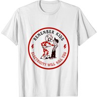T-Shirt Électricité Vous Tuera Pour Hommes