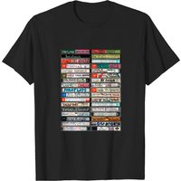 T-shirt Music More 80s Mixtapes pour hommes en noir — T-shirts pour hommes