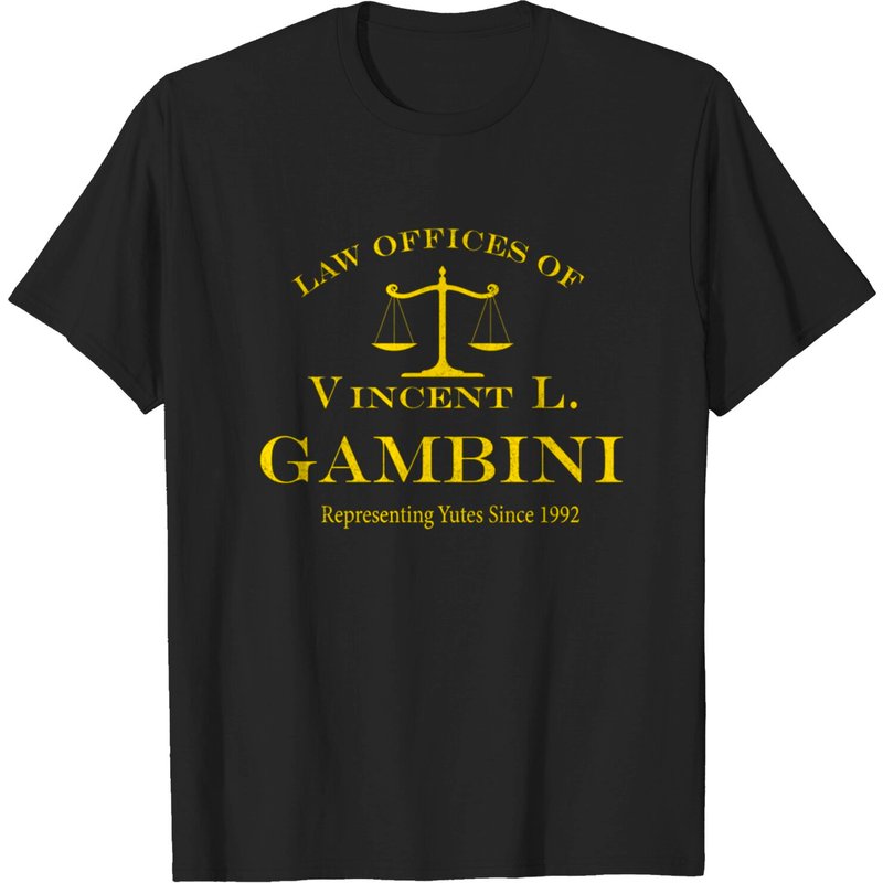 T-shirt pour hommes avec logo vintage des bureaux d'avocats de Vincent L. Gambini — T-shirts pour hommes
