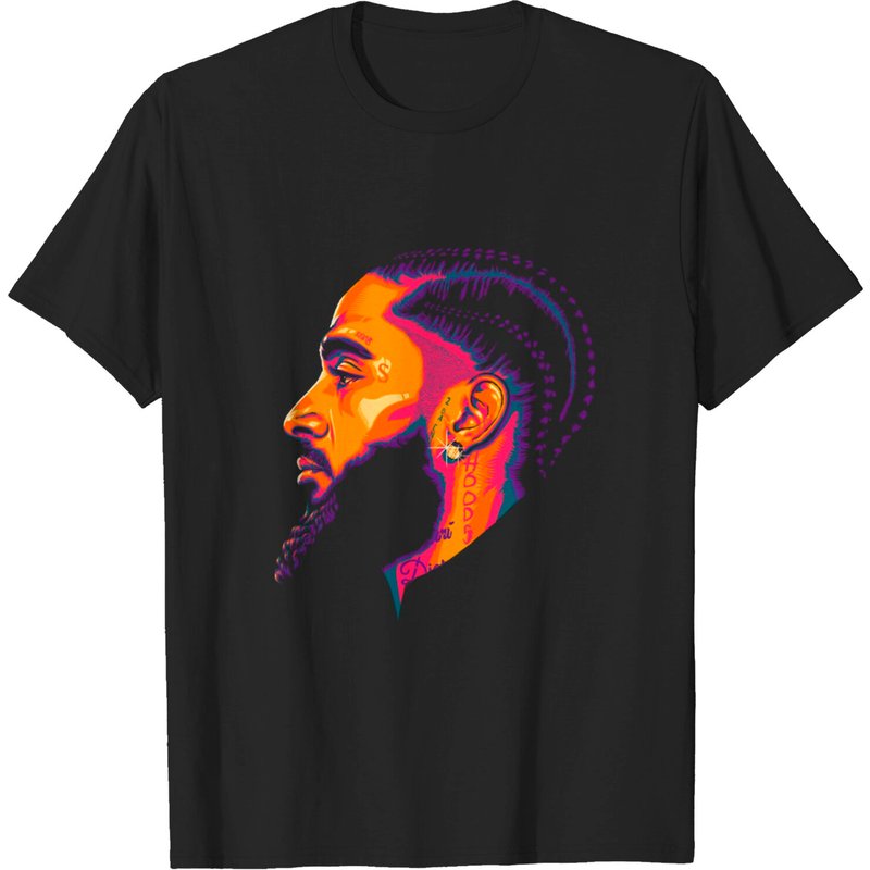 T-shirt Noir pour Hommes Nipsey Hussle