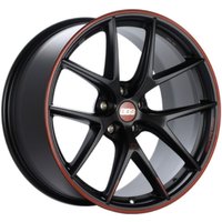 Roues BBS CIR Formées au Flux Noir avec Rouge - 20x9 - Motif de Boulons 5x120
