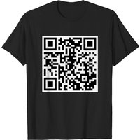 T-shirt Meme Qr Rick Rolled pour hommes — T-shirts pour hommes