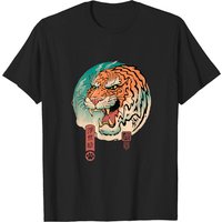 T-shirt pour hommes Tiger Ukiyo-e - Noir — T-shirts pour hommes