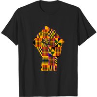 T-shirt Kente Fist Design Melanin Black Pride pour hommes — T-shirts pour hommes