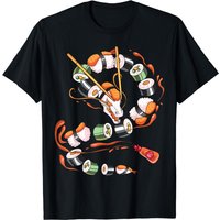 T-shirt pour hommes Sushi Dragon Roll Nourriture Anime — T-shirts pour hommes