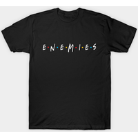 Enemies - Friends Men's T-Shirt in Black