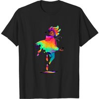 T-shirt Raincoat Rainbow pour hommes en noir — T-shirts pour hommes