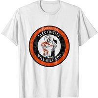 T-shirt pour hommes Remember Kids Electricity Will Kill You — T-shirts pour hommes