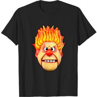 T-shirt Heat Miser Face pour hommes en noir