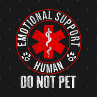 Emotional Support Human Do Not Pet Vintage T-Shirt for Men
