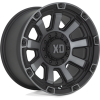 Roues XD Series XD852 Gauntlet Noires Grises Teintées 17x9 6x135 — Roues et jantes