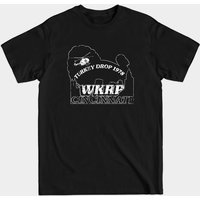 T-shirt Vintage WKRP Turkey Drop pour hommes - Noir — T-shirts pour hommes
