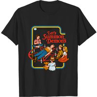 T-shirt pour hommes Let's Summon Demons en noir