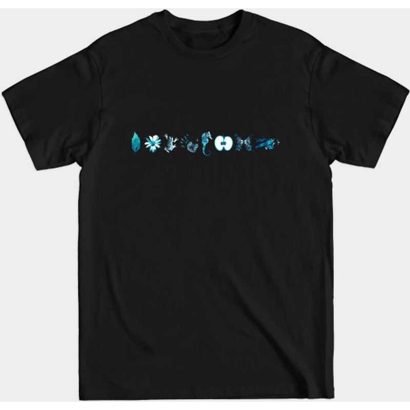 Fringe Glyphs - T-shirt pour hommes en noir — T-shirts pour hommes