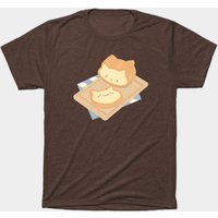 T-shirt Neko Cat Toast - Neko pour hommes en noir — T-shirts pour hommes