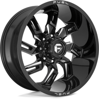 Jantes Fuel D747 Lockdown Milled Noir Brillant 20x9 8x170 — Roues et jantes