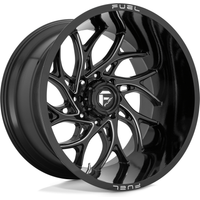 Roues Fuel D741 Runner Noir Brillant Milled - 22x12 - 8x180 -44 Offset — Roues et jantes