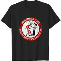 Reddy Kilowatt Electricity Warning T-Shirt for Men