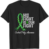 T-Shirt de sensibilisation à la paralysie cérébrale Son combat est notre combat — T-shirts pour hommes
