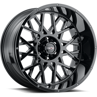 Roues Vision Off Road 412 Rocker Noir Brillant - 20x10 - 8x170 — Roues et jantes