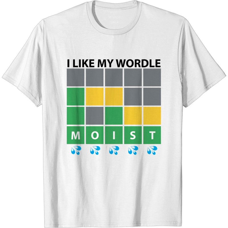 T-Shirt Moist Wordle pour hommes — T-shirts pour hommes
