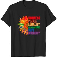 Kidness Peace Equality Inclusion Love Hope Diversity Men's T-Shirt — Mens T Shirts