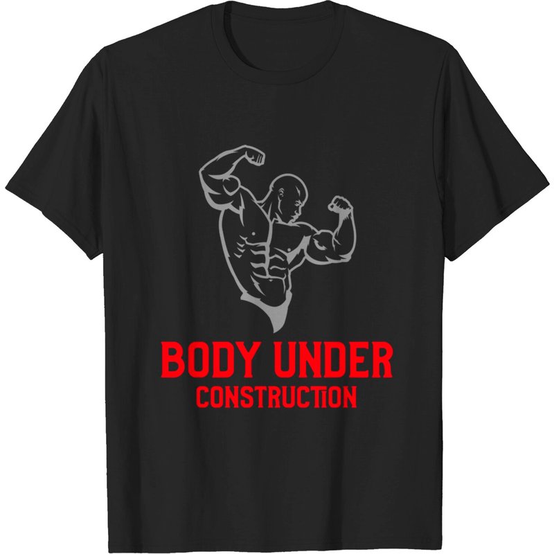 T-shirt pour hommes Bodybuilding en noir