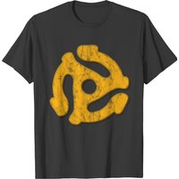 45 Record Adapter Distressed Music T-Shirt for Men