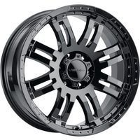 Jante Vision Off Road 375 Warrior Off Road Noir Brillant 20x9 6x139.7 — Roues et jantes