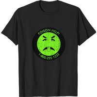Mr Yuk Poison Help! Men's Black T-Shirt